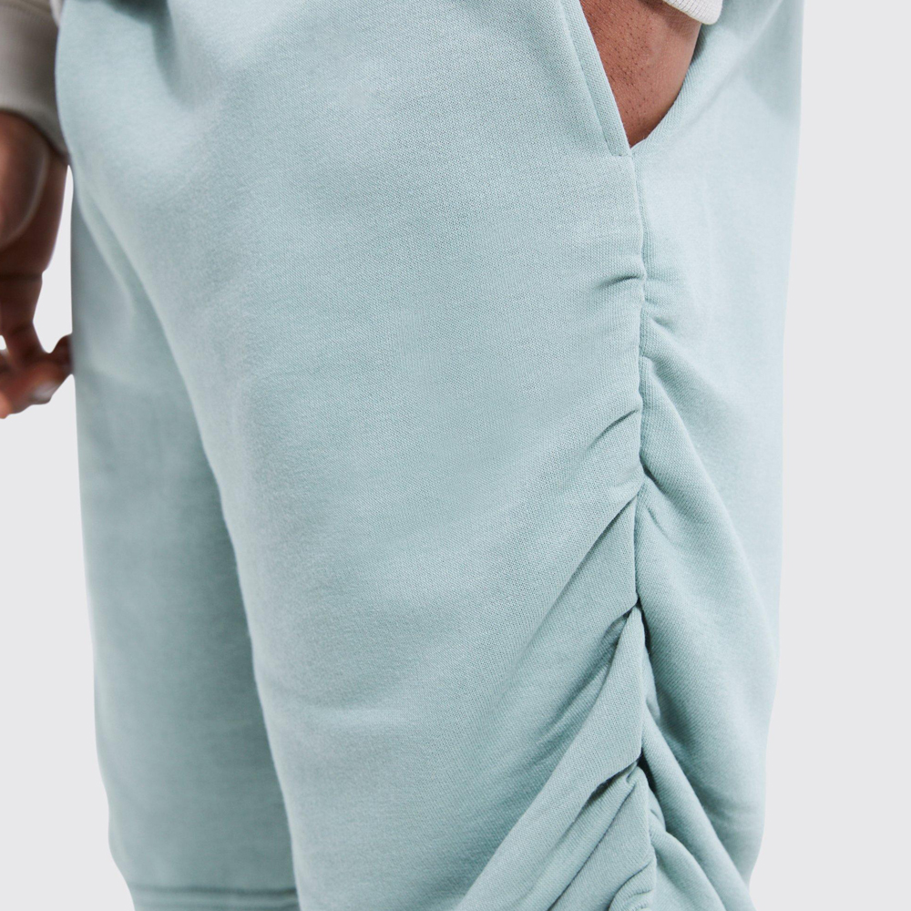 Slim Fit Ruched Side Jersey Short